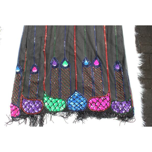 Sparkling Exclusive Vintage Silk Sequin and Beaded Duster Opera Robe Special - Picture 12 of 13